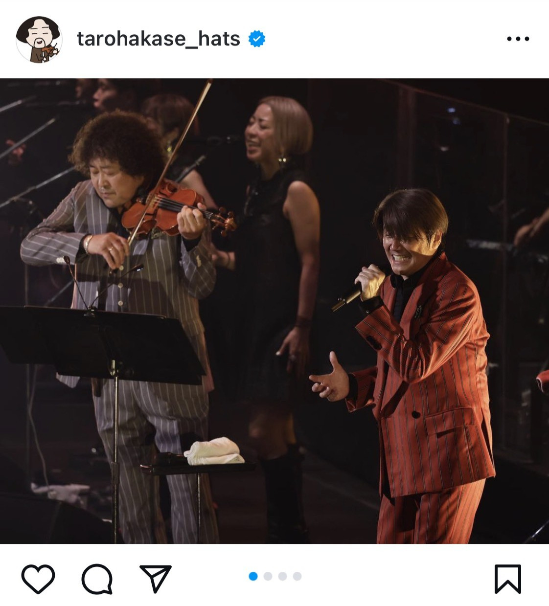 葉加瀬太郎のインスタグラムから