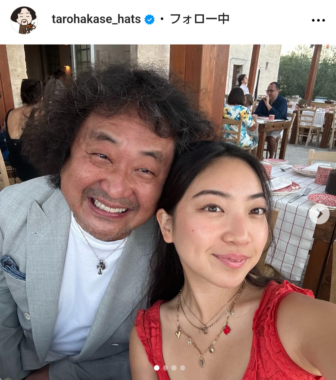 葉加瀬太郎のインスタグラムから