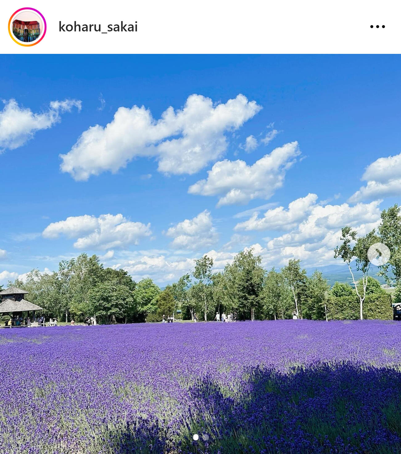 堺小春のインスタグラムから