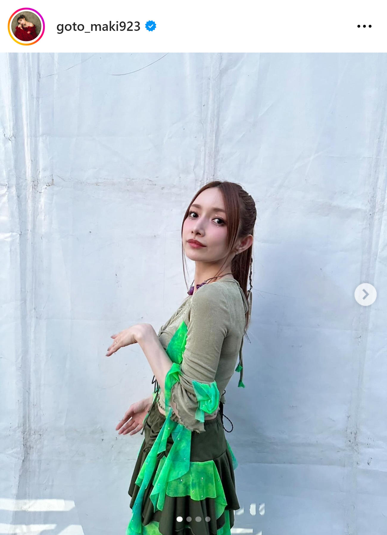 後藤真希のインスタグラムから