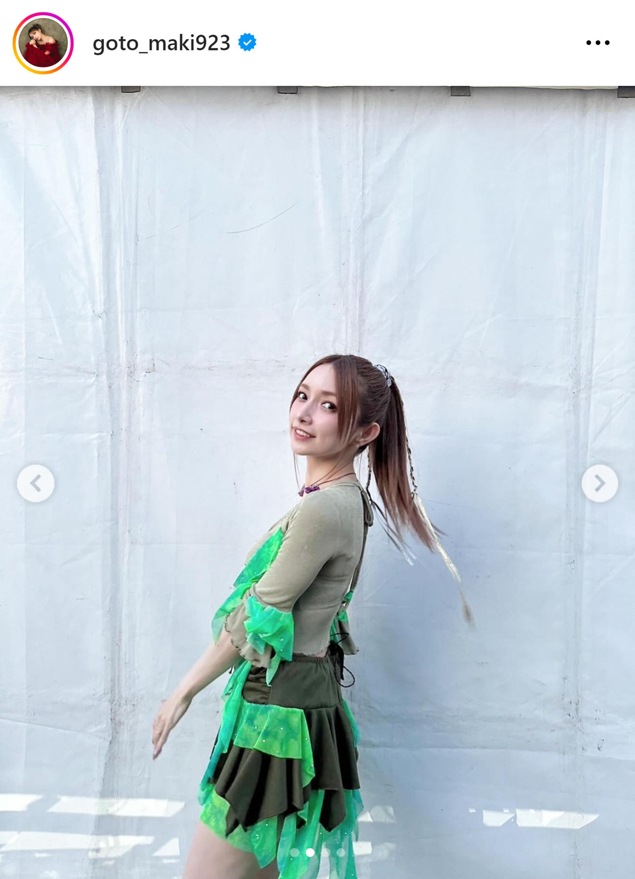 後藤真希のインスタグラムから