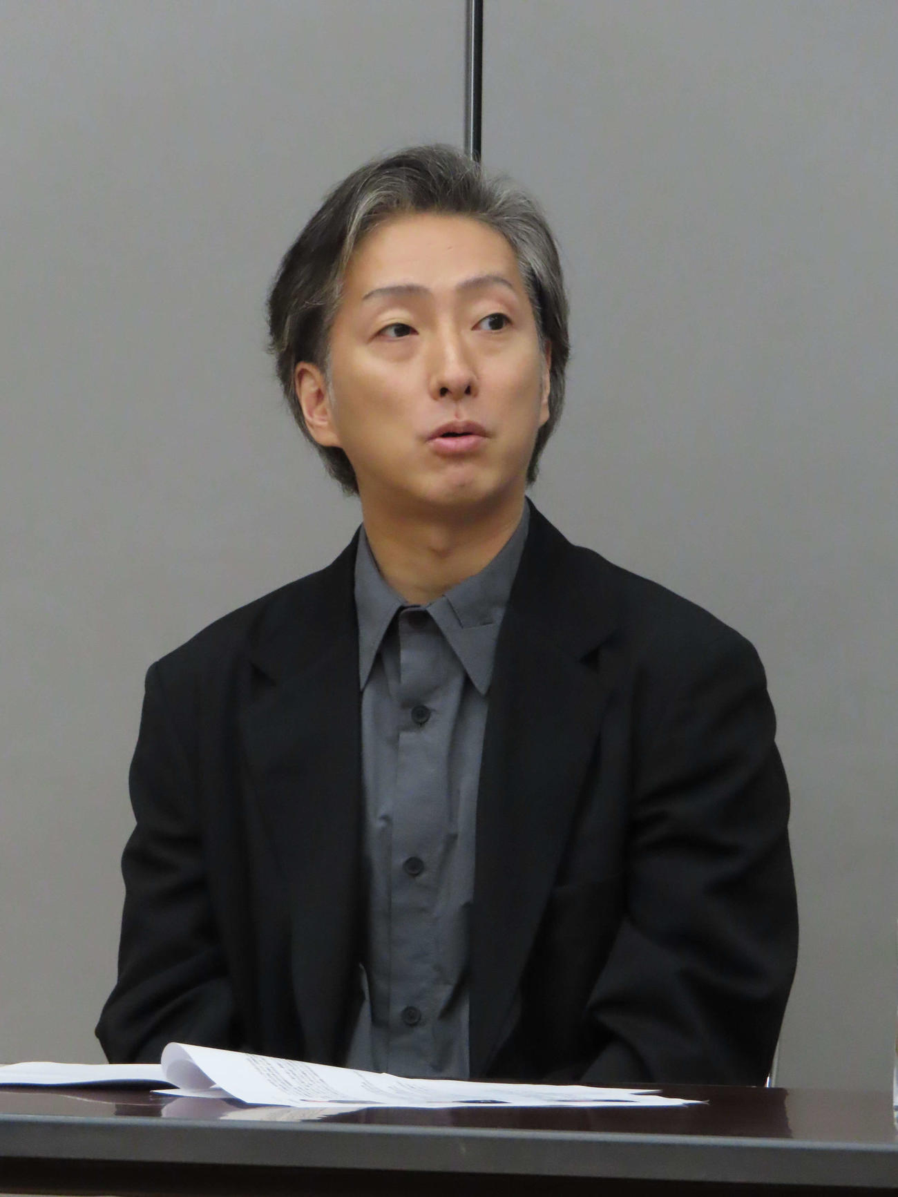 「錦秋歌舞伎特別公演」の取材会で語る中村七之助
