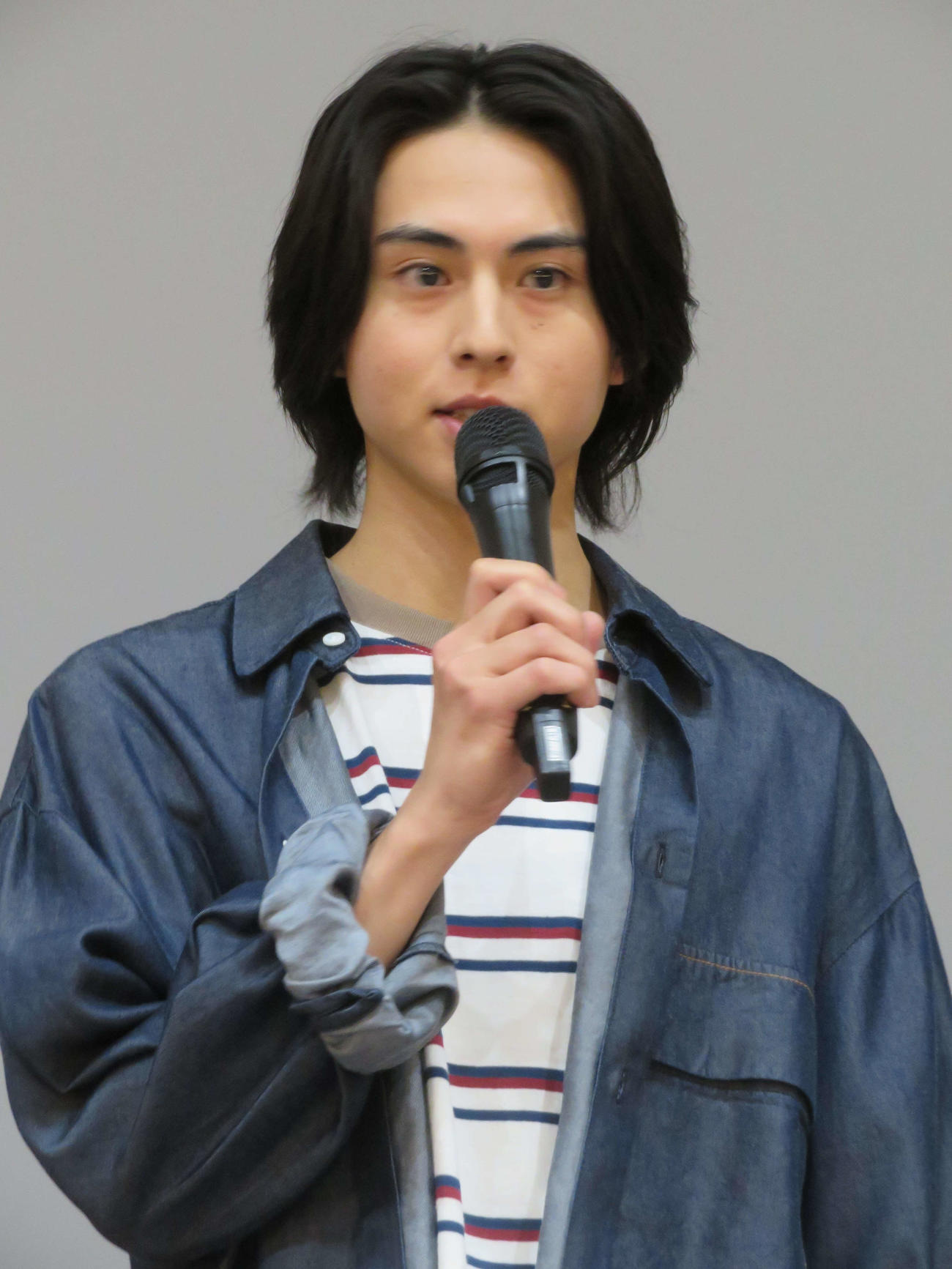 MBSドラマ「三ツ矢先生の計画的な餌付け。」制作報告会見に登壇した酒井大成（撮影・村上幸将）