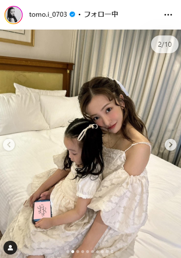 板野友美のインスタグラムから