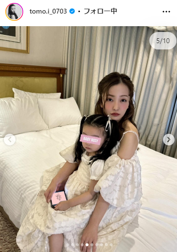 板野友美のインスタグラムから