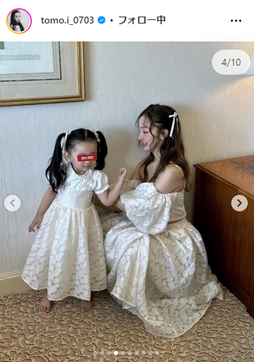 板野友美のインスタグラムから