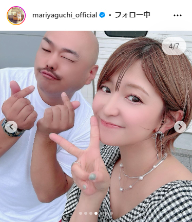 矢口真里のインスタグラムより
