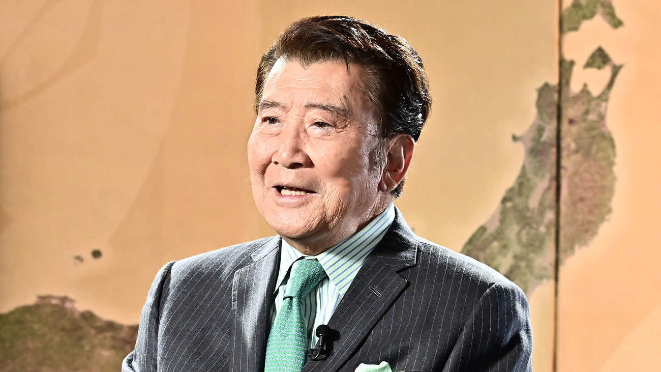 自身と水戸黄門との関わり、時代劇「水戸黄門」の魅力などを語った里見浩太朗
