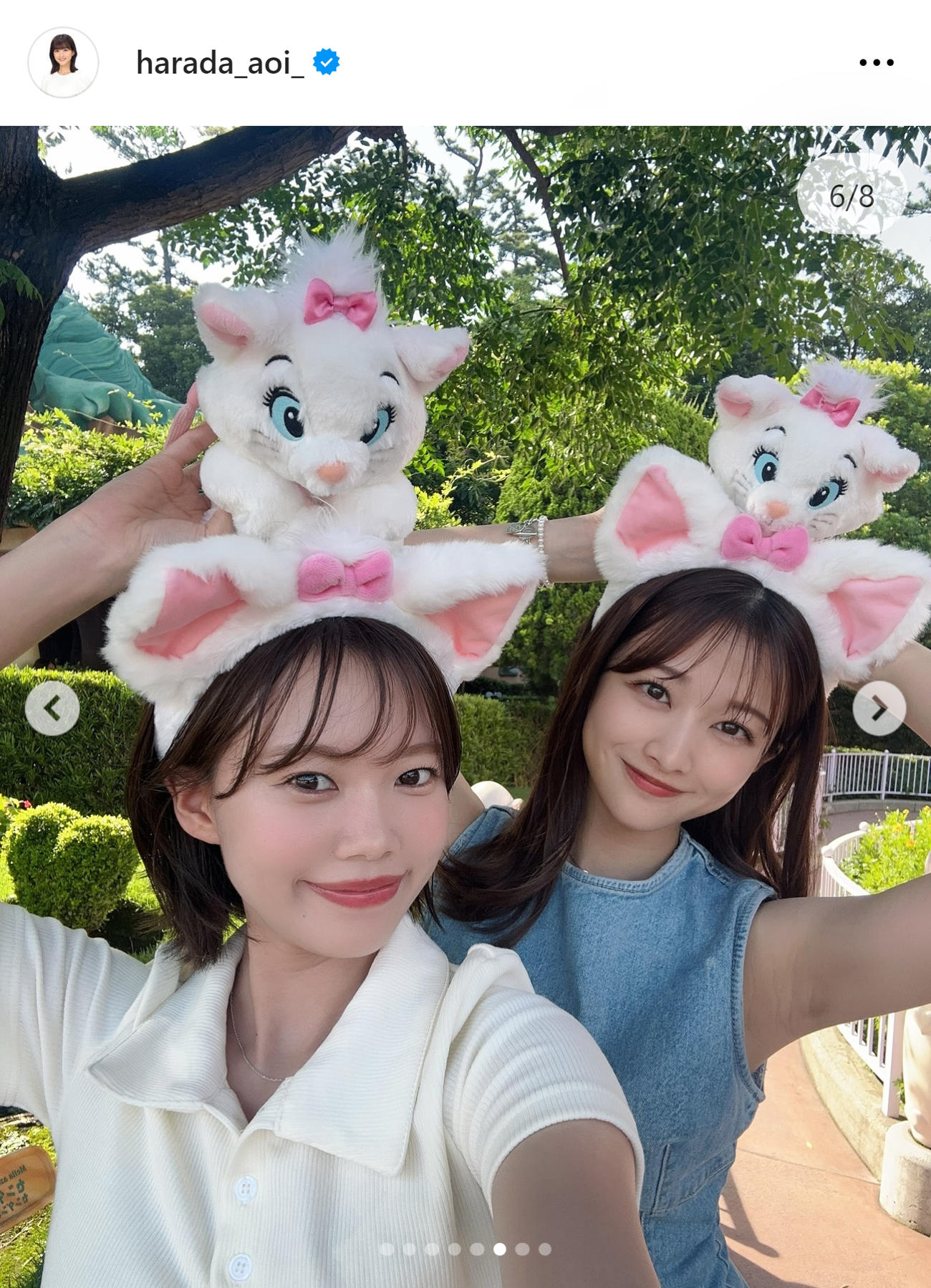 フジ原田葵アナのインスタグラムから