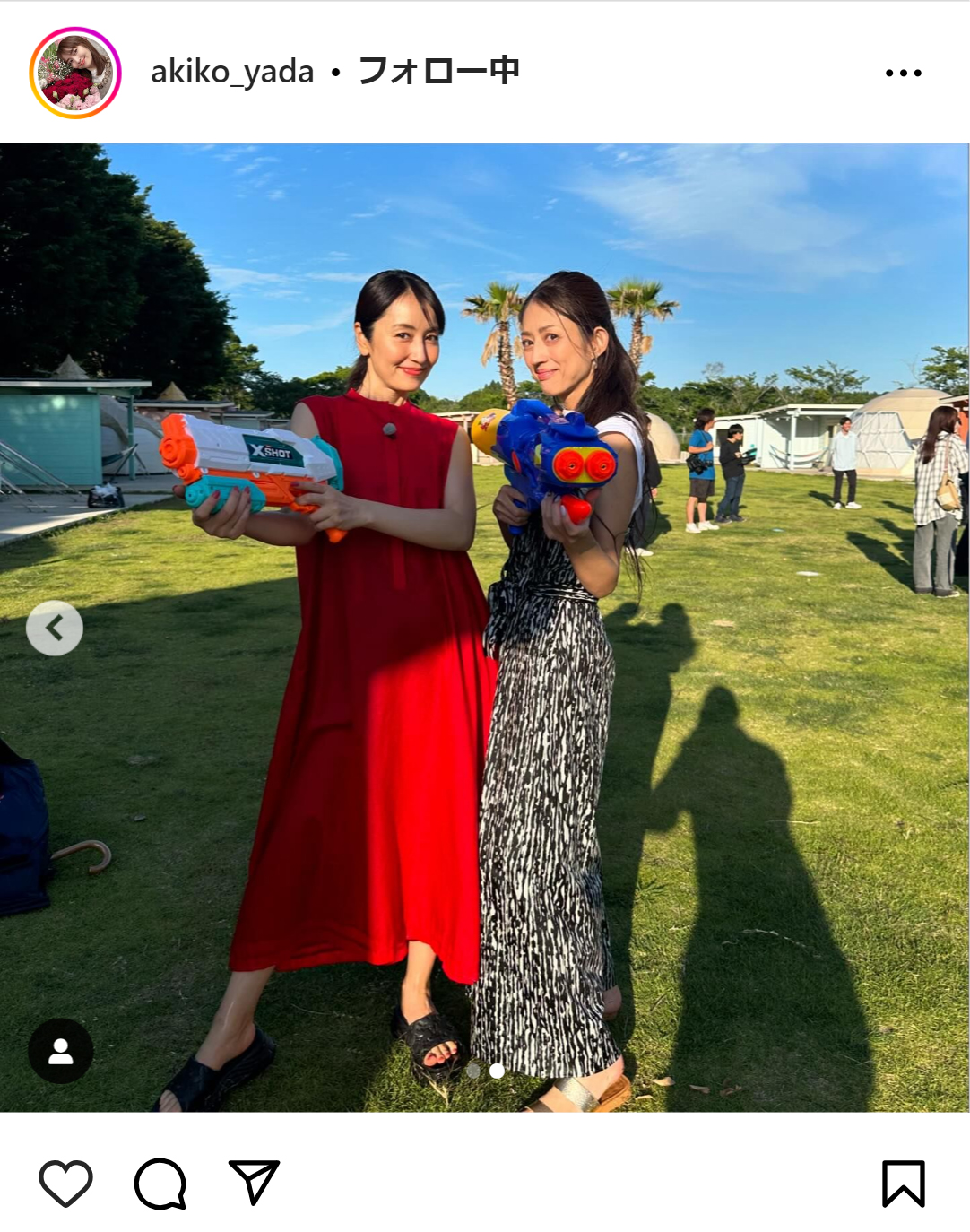 矢田亜希子のインスタグラムから