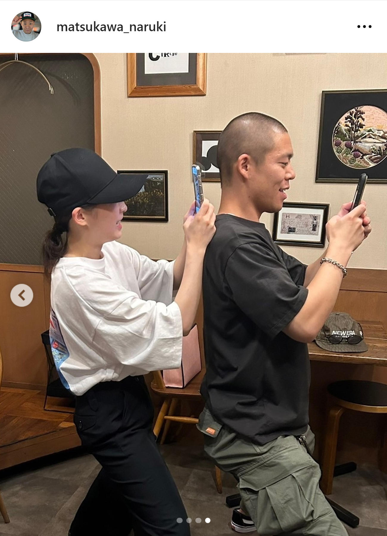 松川尚瑠輝のインスタグラムから