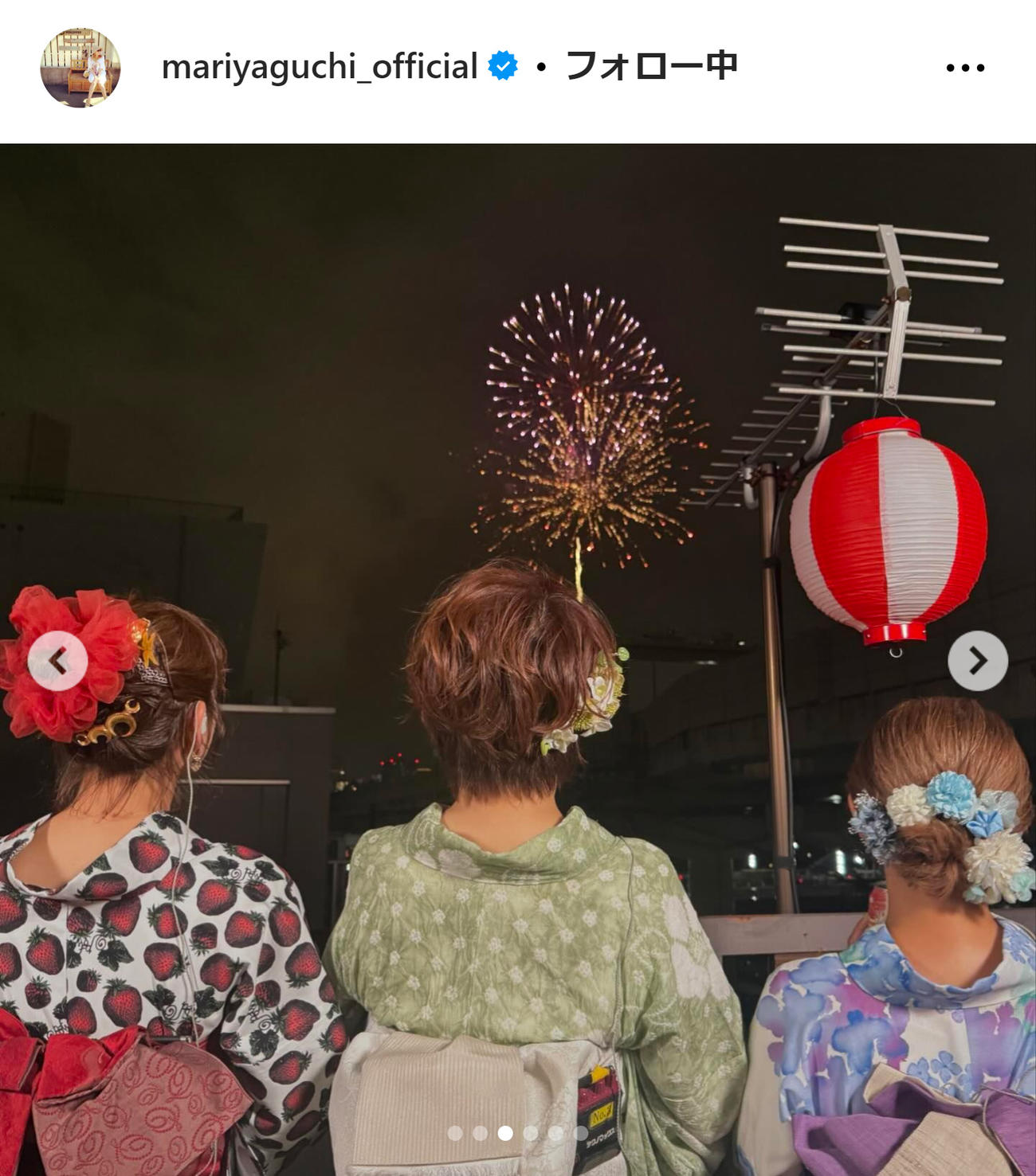 矢口真里のインスタグラムから