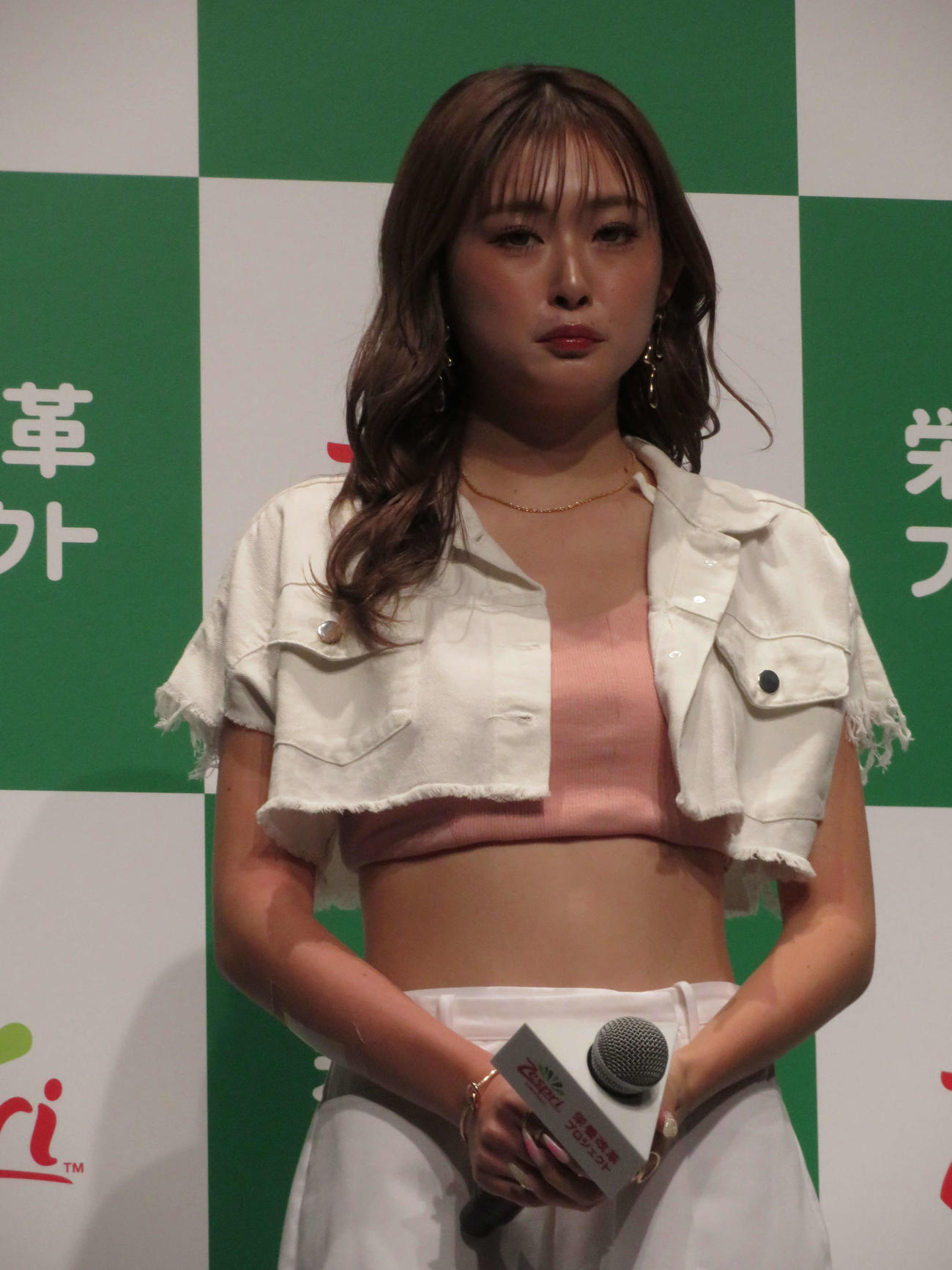 ゼスプリ栄養改革プロジェクト＆新CM発表会に登壇した、ゆうちゃみこと古川優奈（撮影・村上幸将）