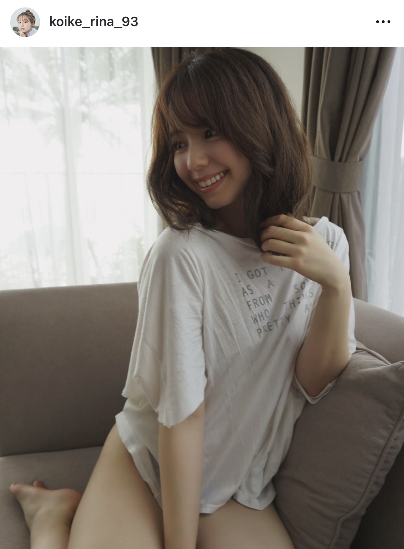 小池里奈のインスタグラムから