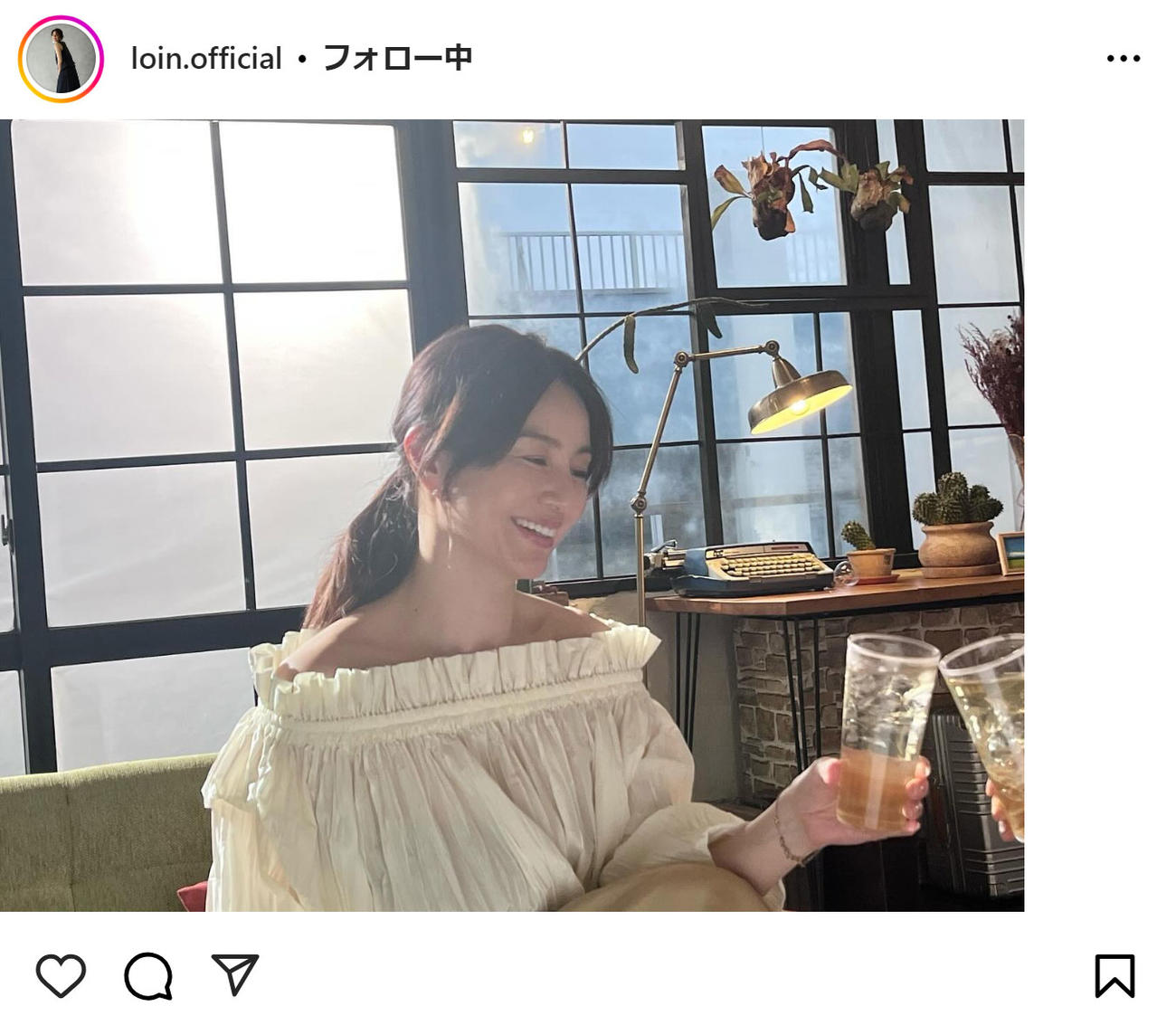 井川遥のインスタグラムから