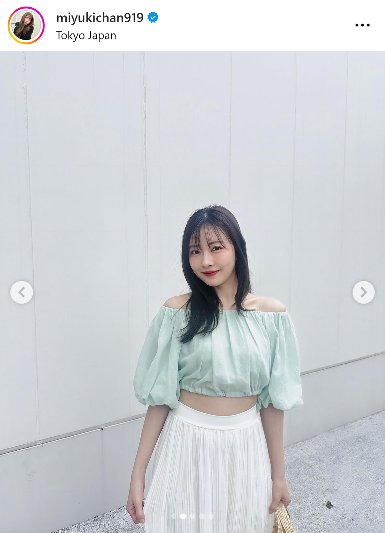 渡辺美優紀のインスタグラムから