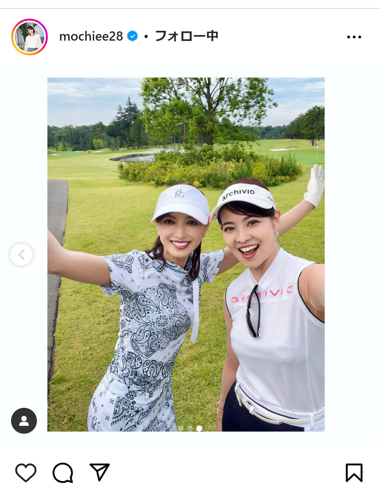 望月理恵のインスタグラムから