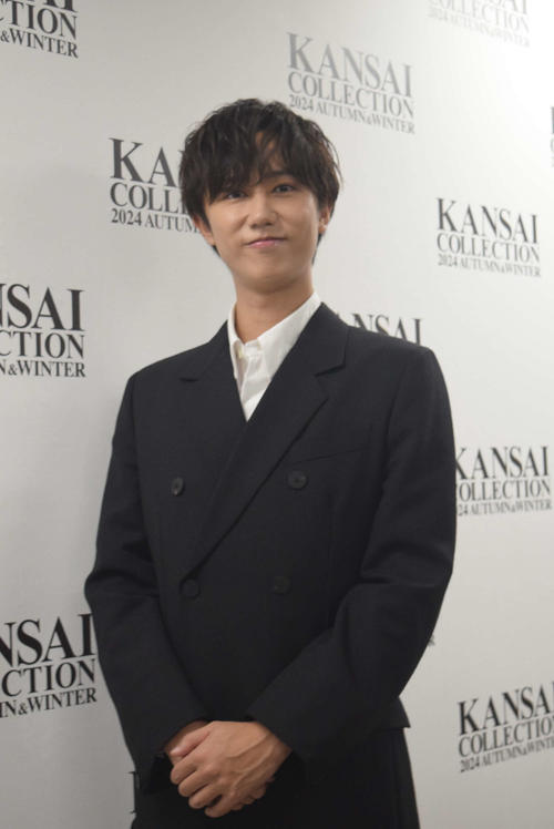 「カンサイコレクション　2024A／W」に出演したSnowMan阿部亮平（撮影・阪口孝志）