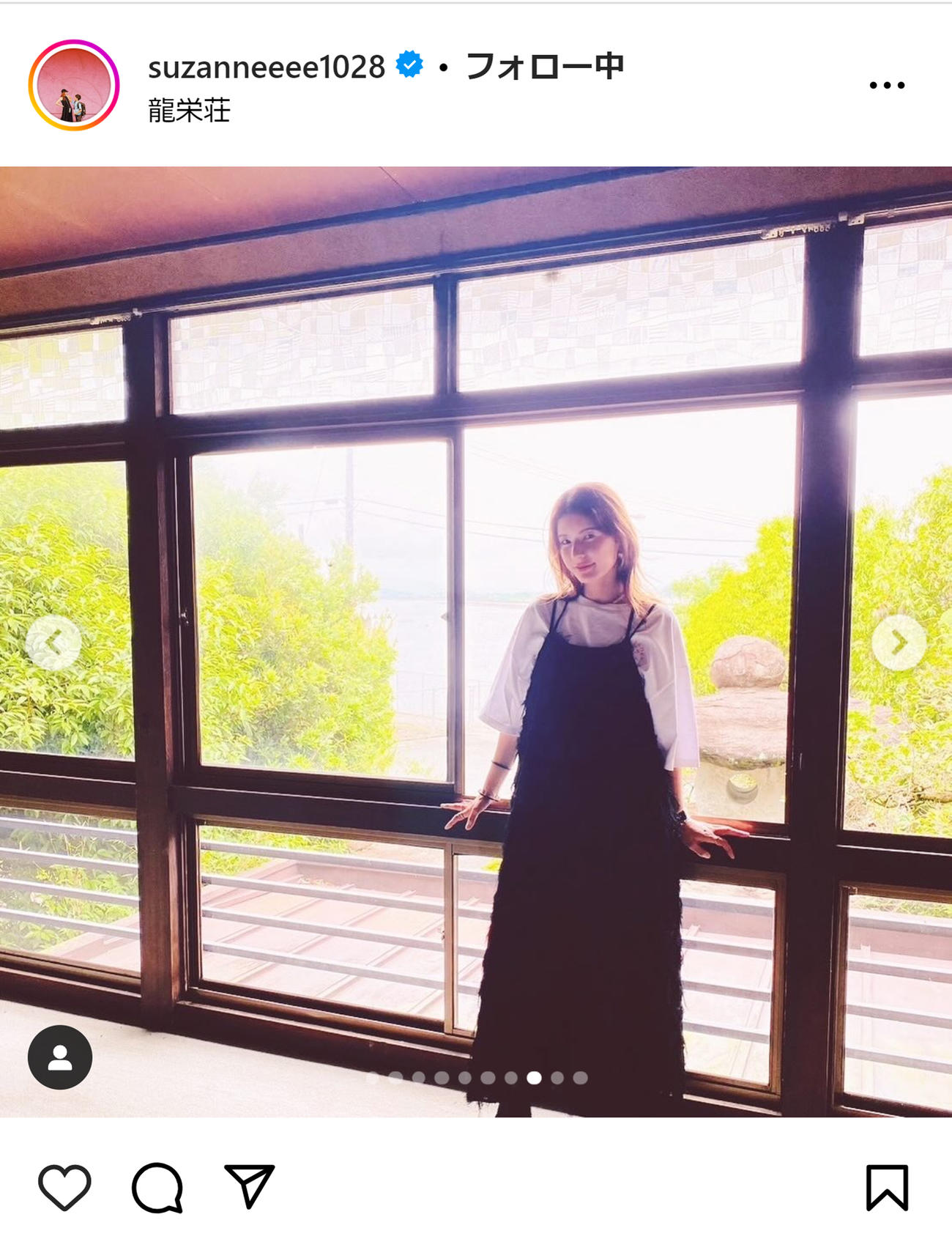 スザンヌのインスタグラムから