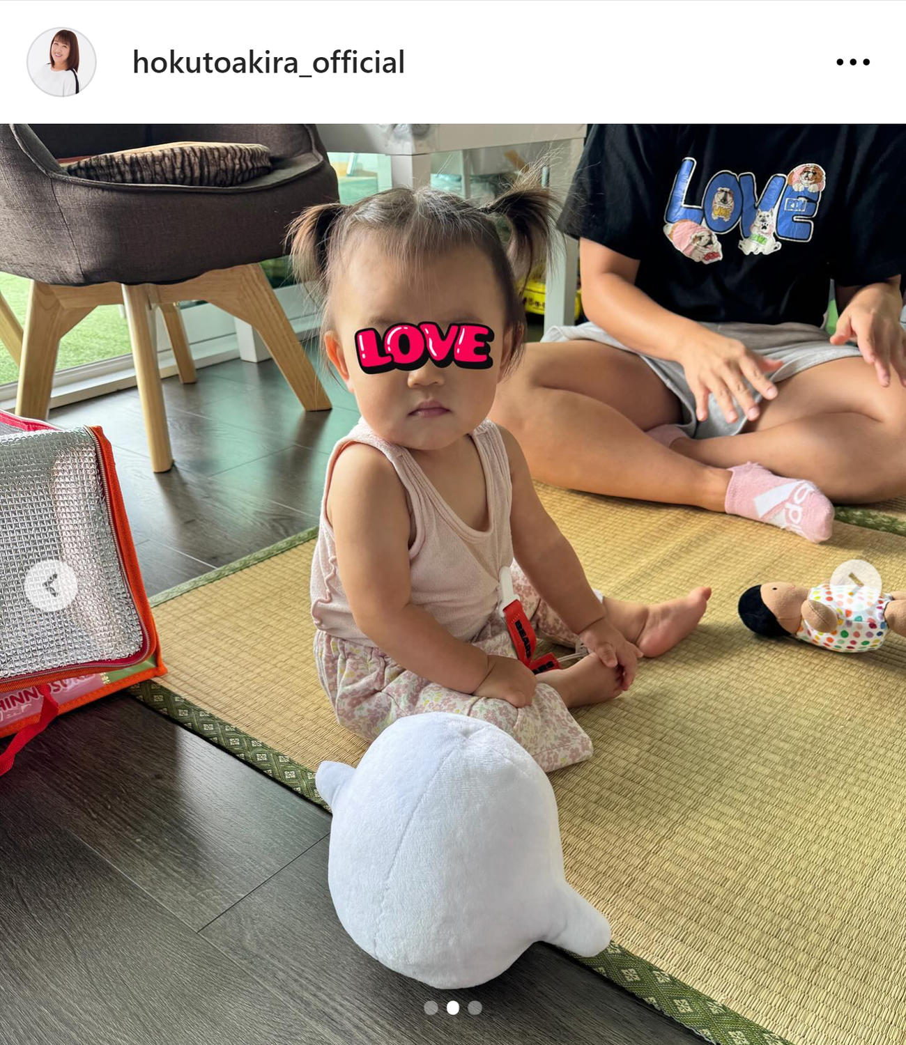 北斗晶のインスタグラムから