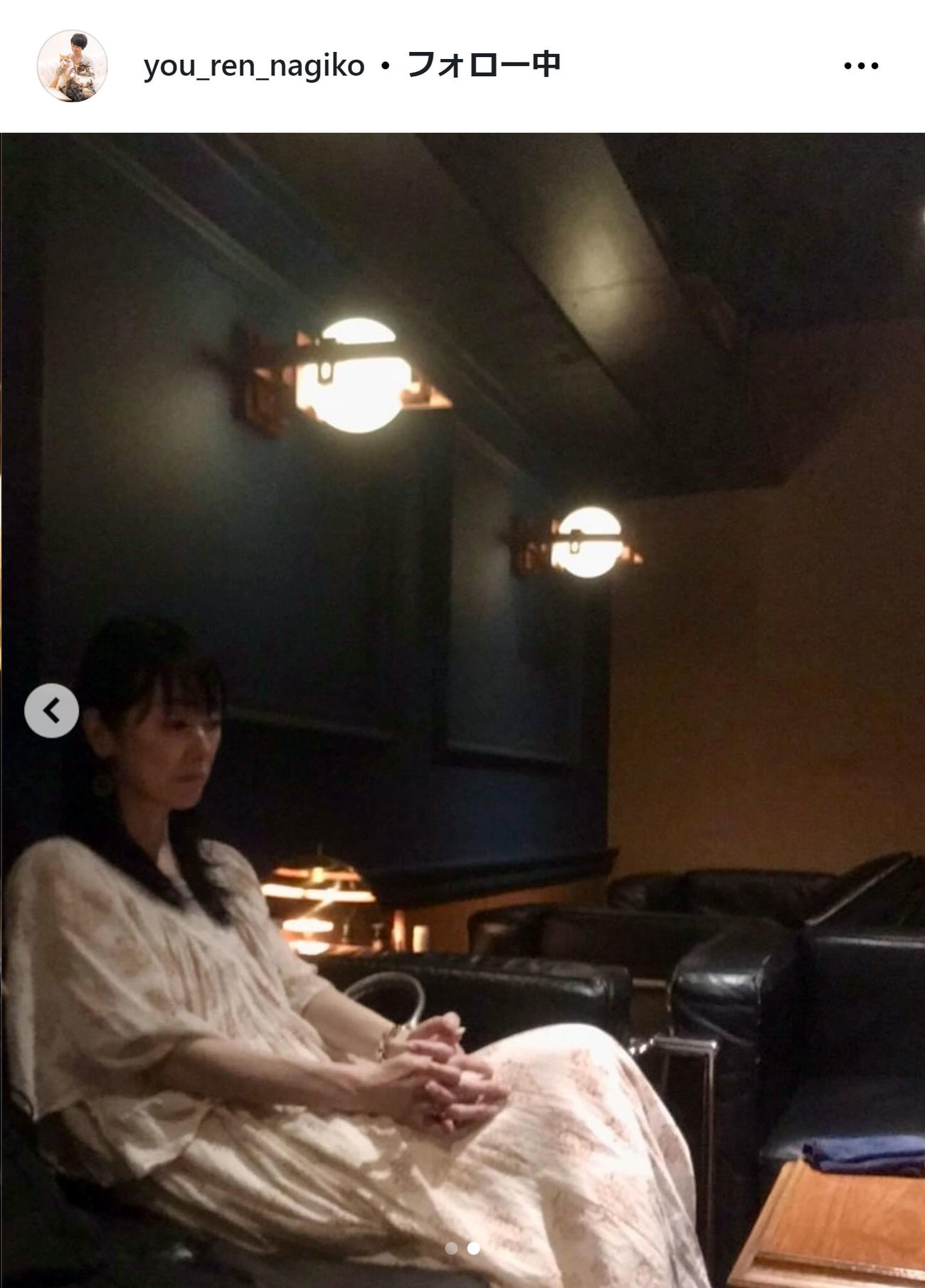 遠野なぎこのインスタグラムから