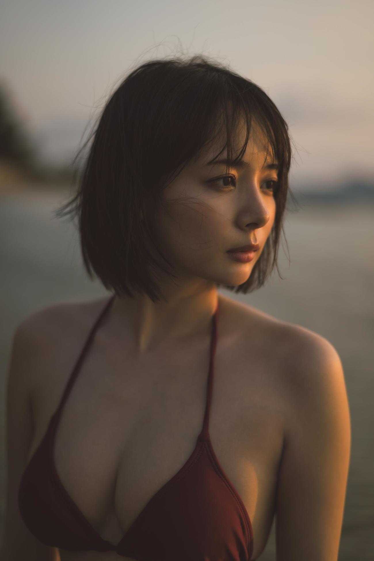 岡田紗佳の写真集「おかぴのぴ」。お気に入りのカット（撮影：藤本和典）