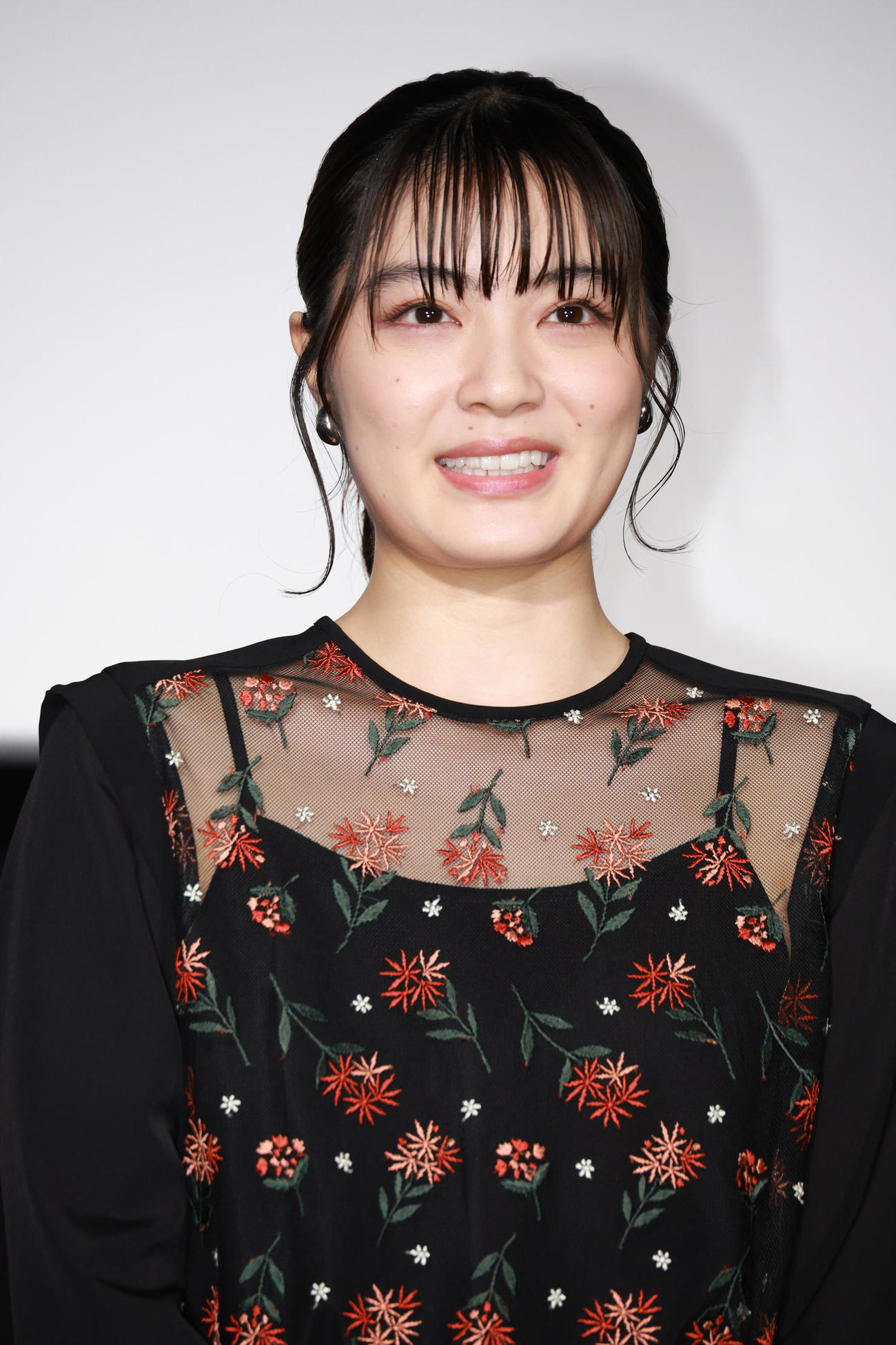 映画「ルックバック」「公開記念舞台あいさつを行った吉田美月喜（撮影・中島郁夫）