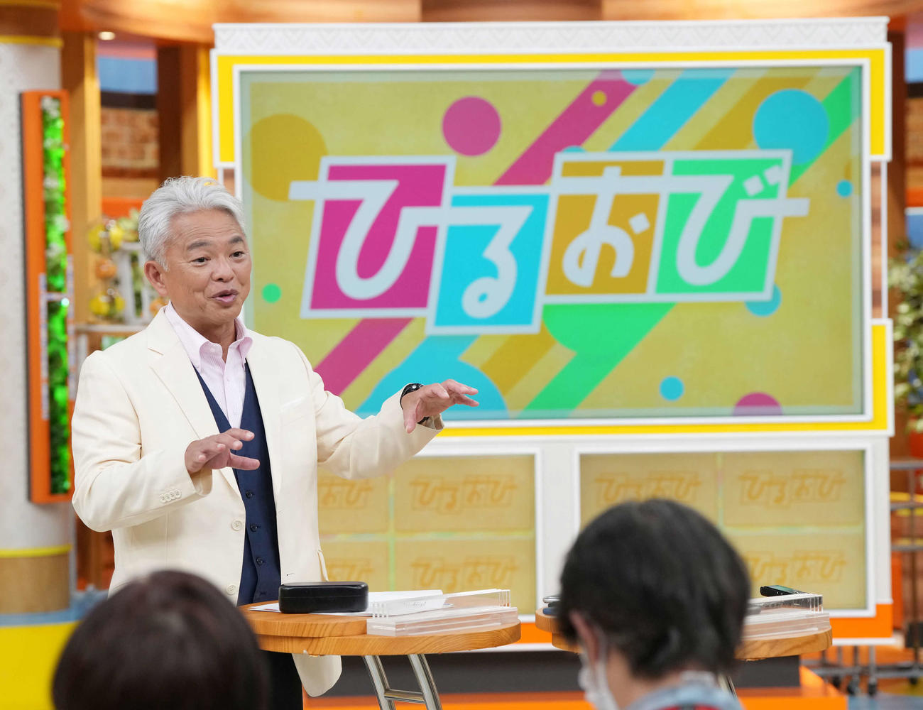番組開始から15周年を迎え囲み取材に臨むTBSテレビ「ひるおび」の総合司会を務める恵俊彰（撮影・小沢裕）