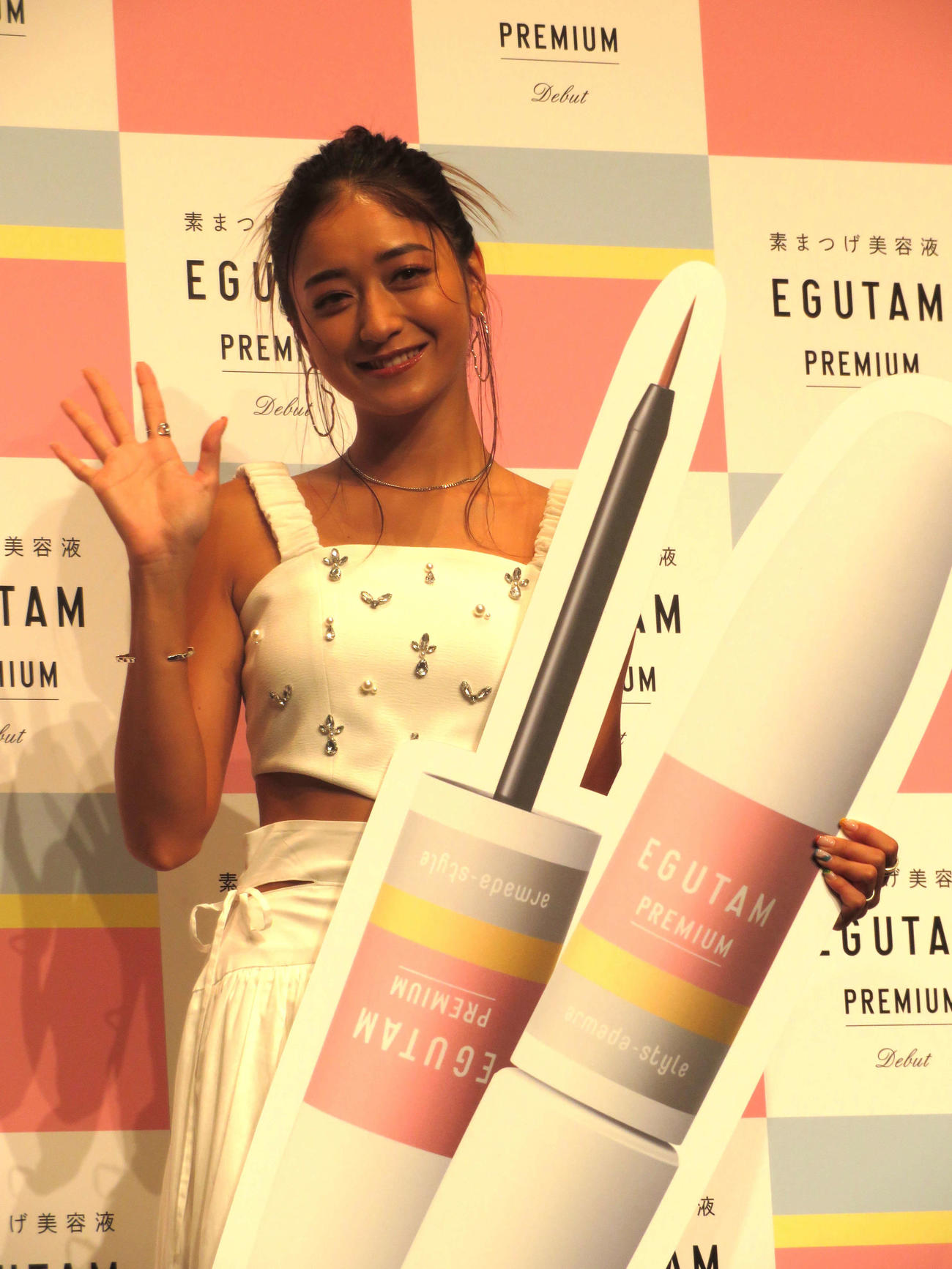 エグータムシリーズ新作発表会に出席した池田美優