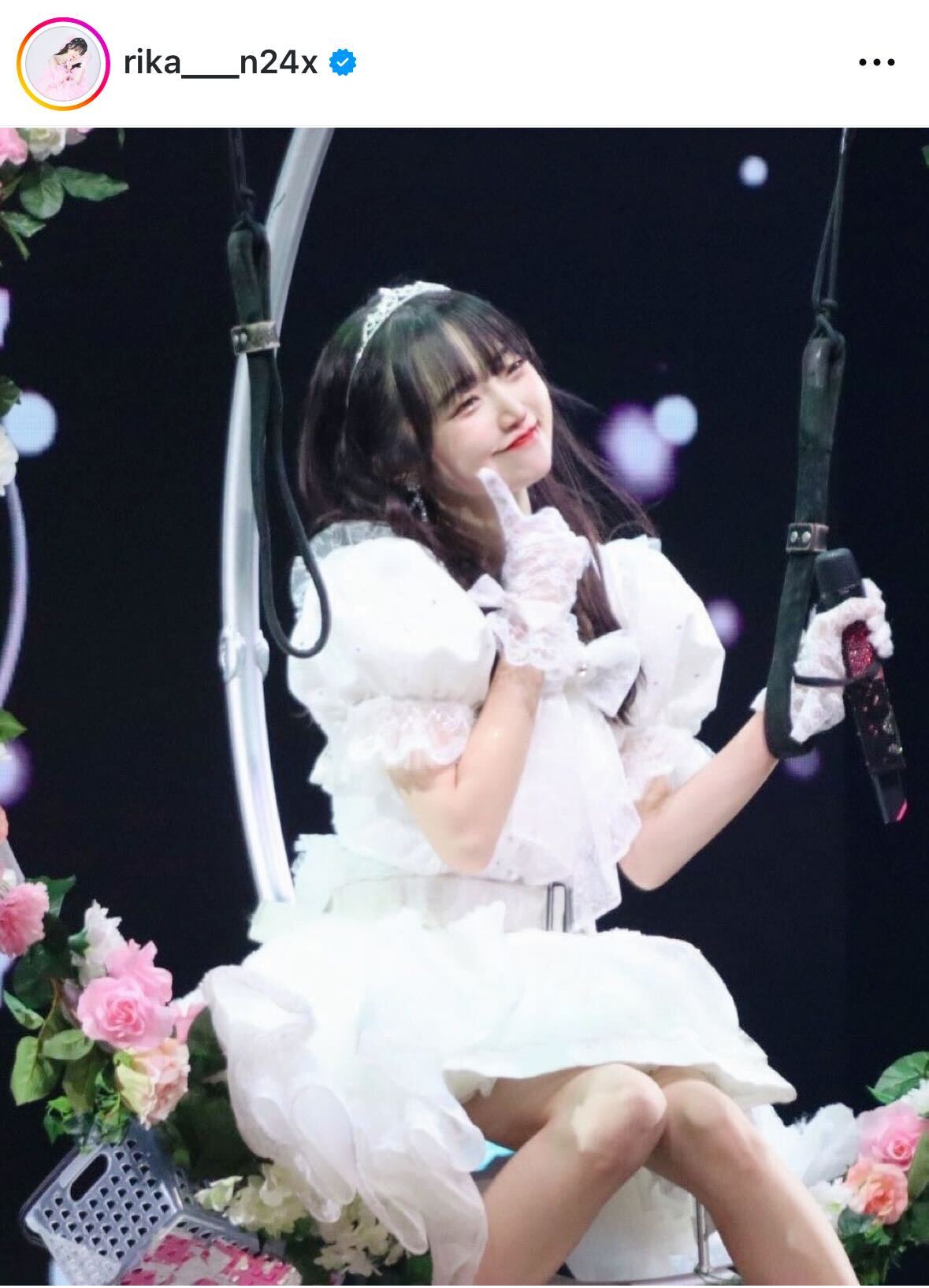 中井りかのインスタグラムから