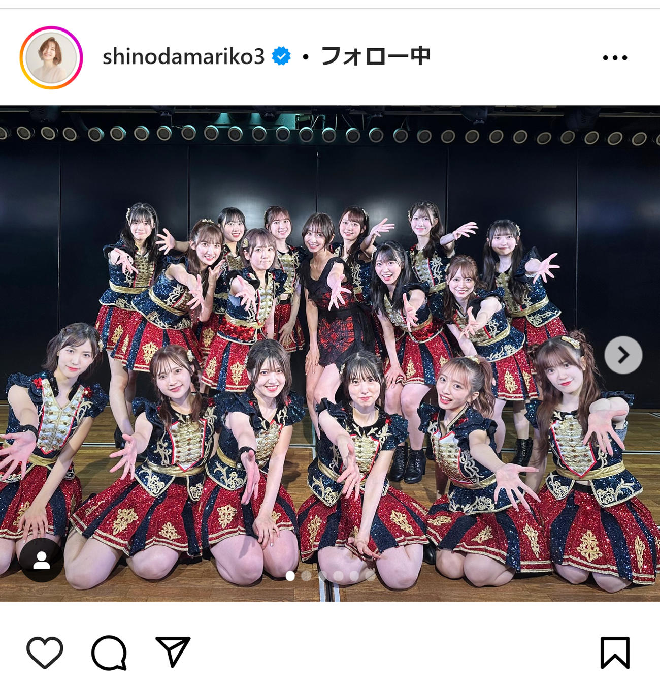 篠田麻里子のインスタグラムから