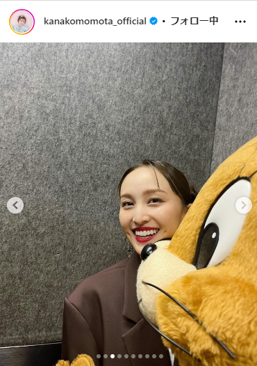 百田夏菜子のインスタグラムから