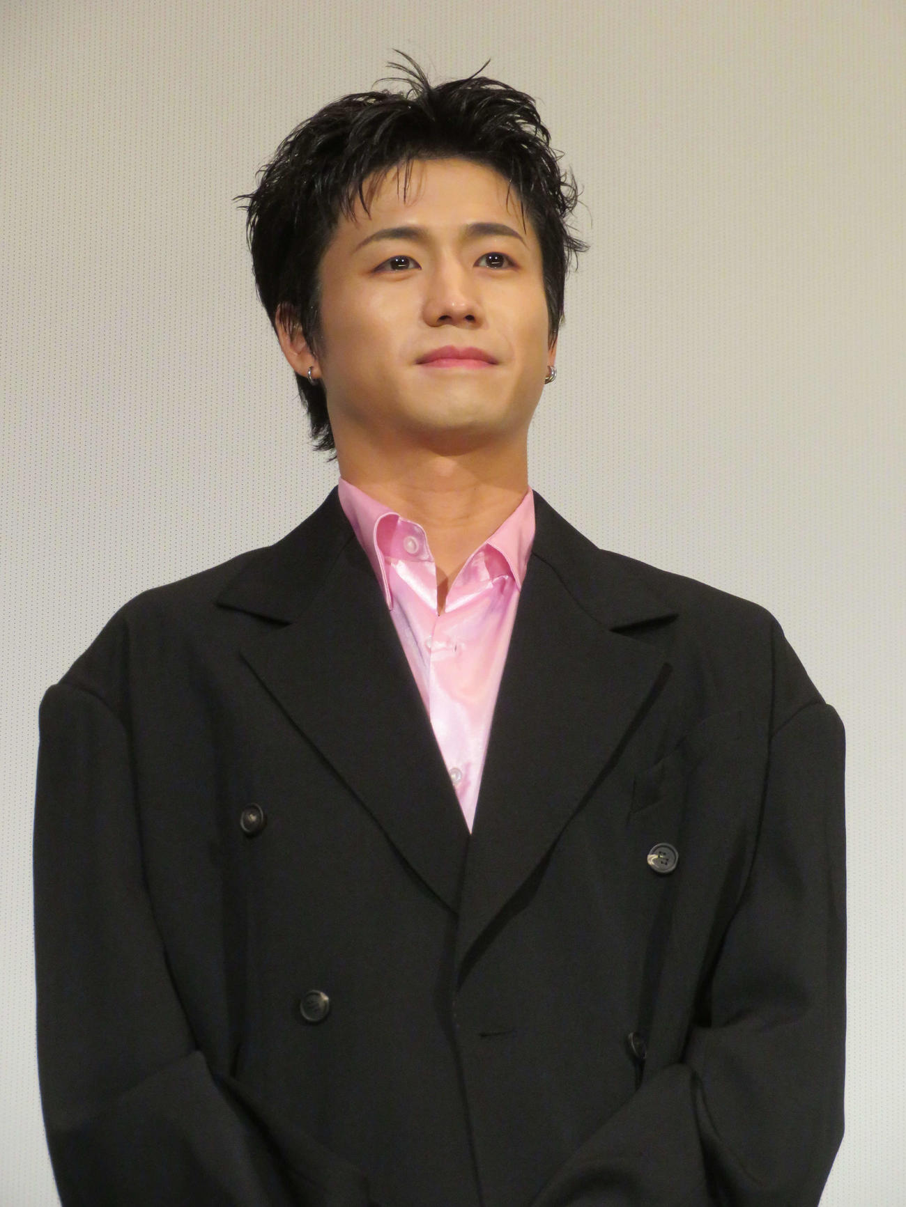 「逃走中　THE MOVIE」公開後舞台あいさつ登壇した瀬口黎弥（撮影・村上幸将）