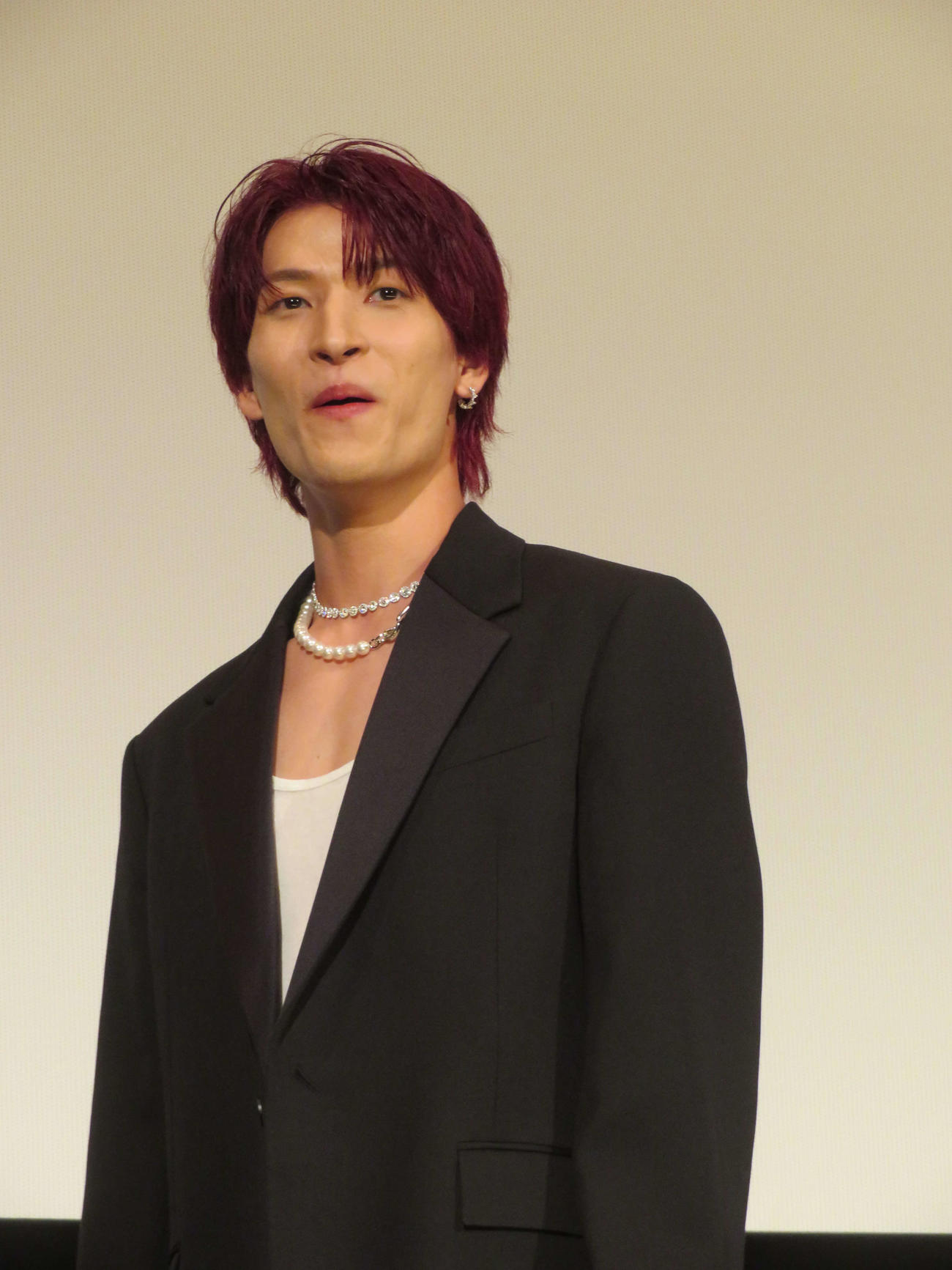 「逃走中　THE MOVIE」公開後舞台あいさつ登壇した金城碧海（撮影・村上幸将）