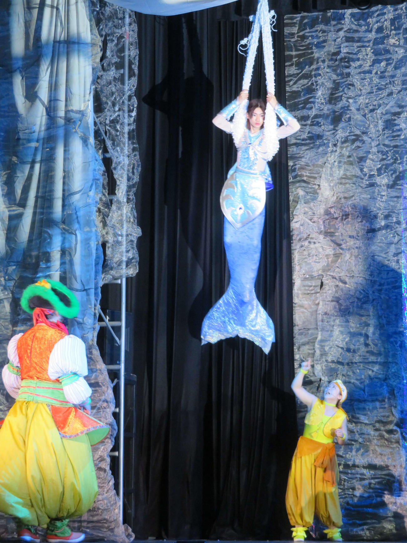海の音楽劇「プリンス・オブ・マーメイド～海と人がともに生きる～」』公開ゲネプロで人魚の王子タリクを演じる市村優汰（撮影・村上幸将）