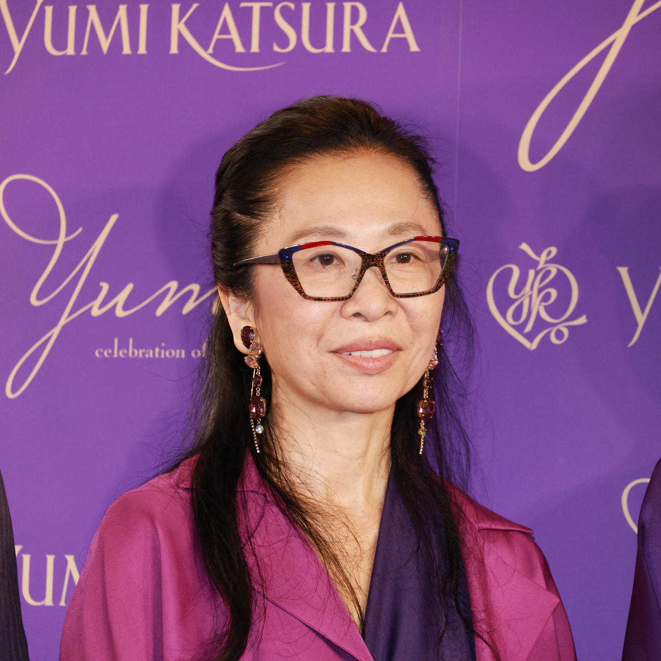 会見する新生Yumi Katsuraクリエイティブチーム藤原綾子氏（撮影・中島郁夫）