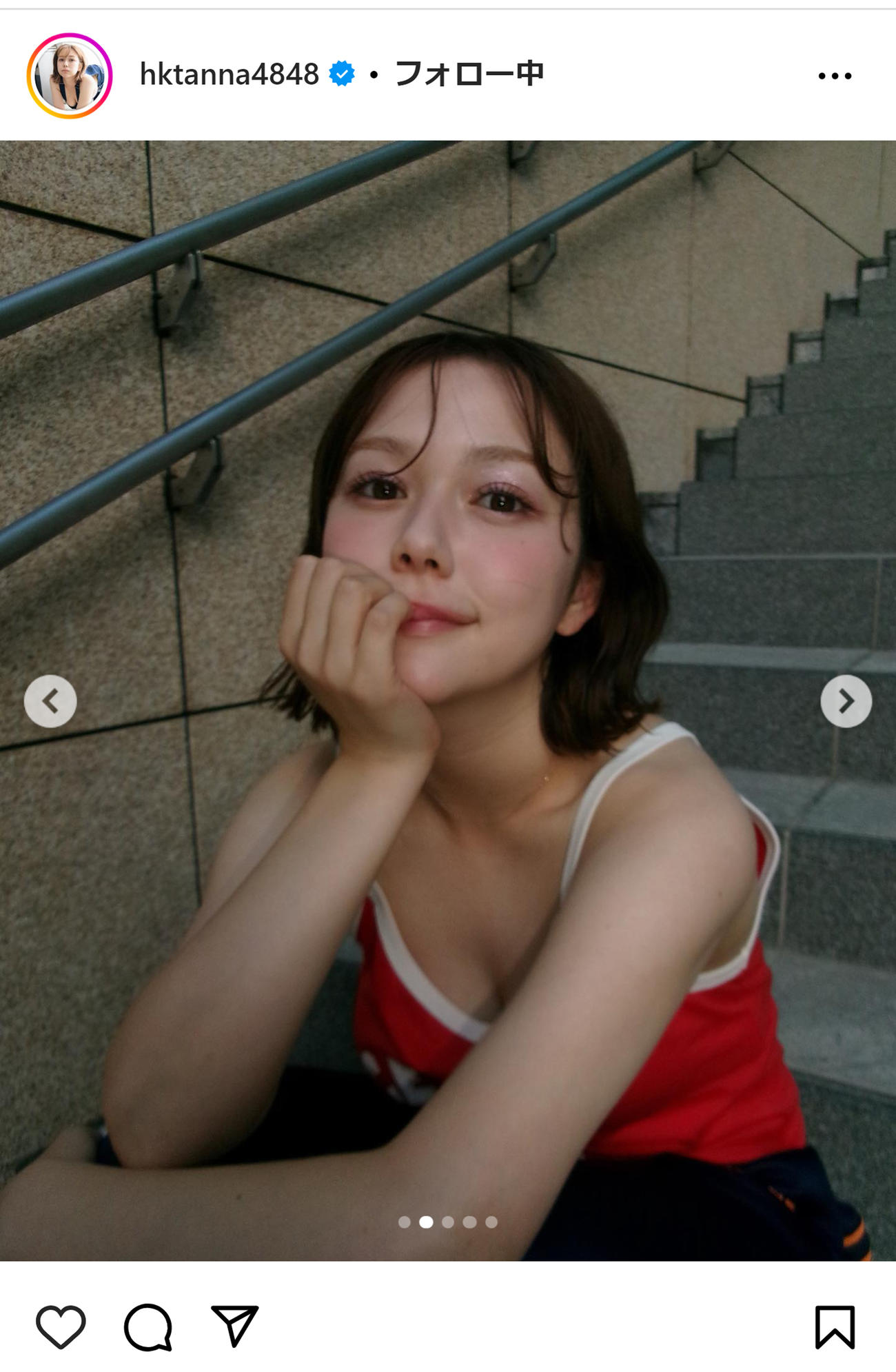 村重杏奈のインスタグラムから