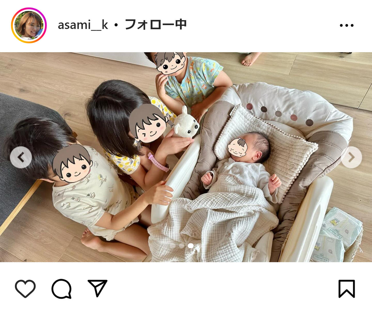 紺野あさ美のインスタグラムから