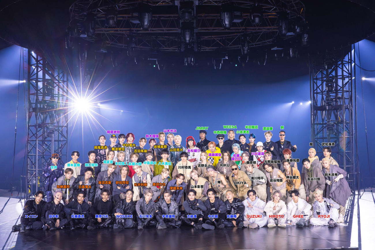 「BATTLE OF TOKYO」に出演したJr．　EXILE、NEO EXILEの8組65人