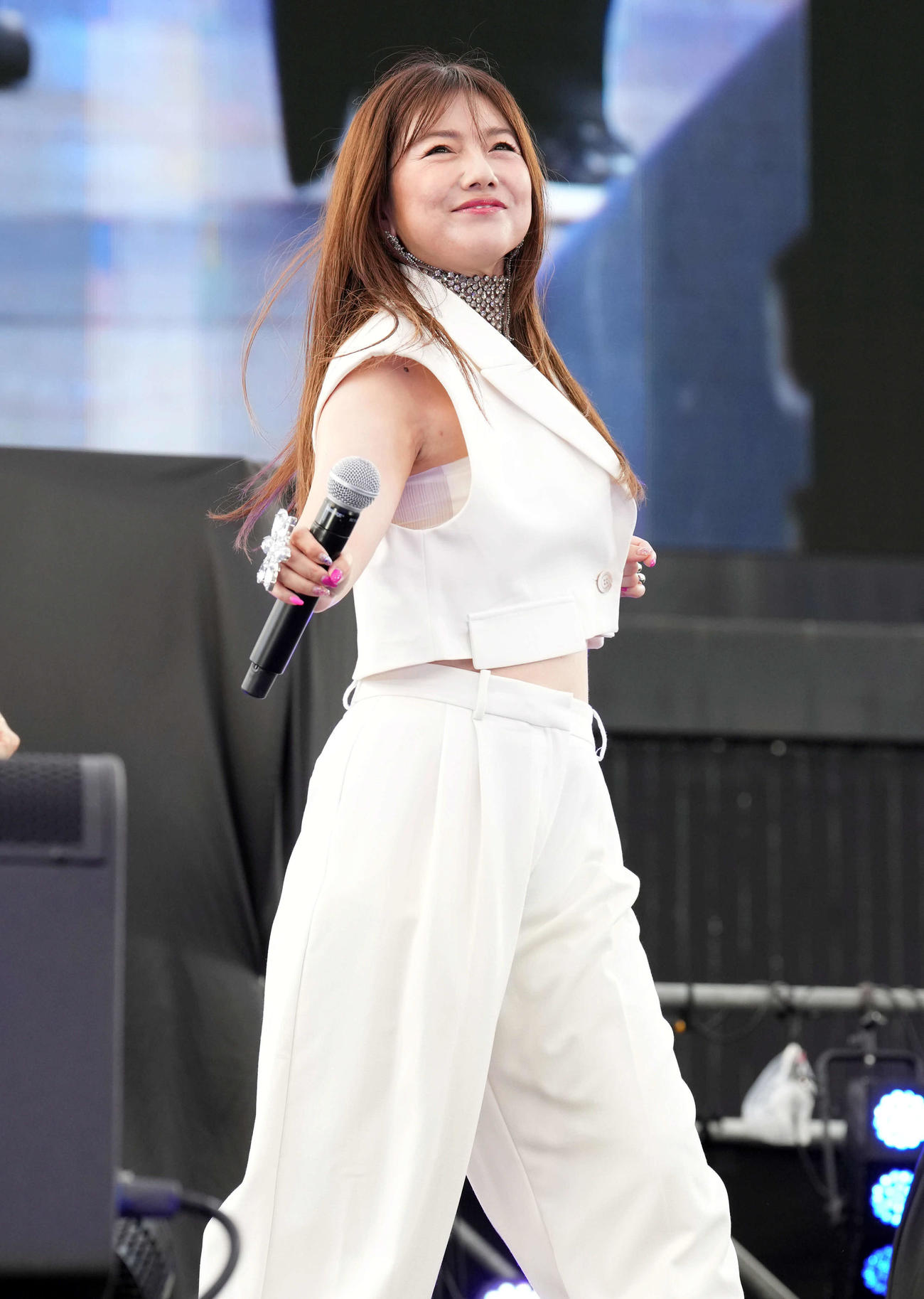 美声で観客を魅了した島谷ひとみ（撮影・たえ見朱実）