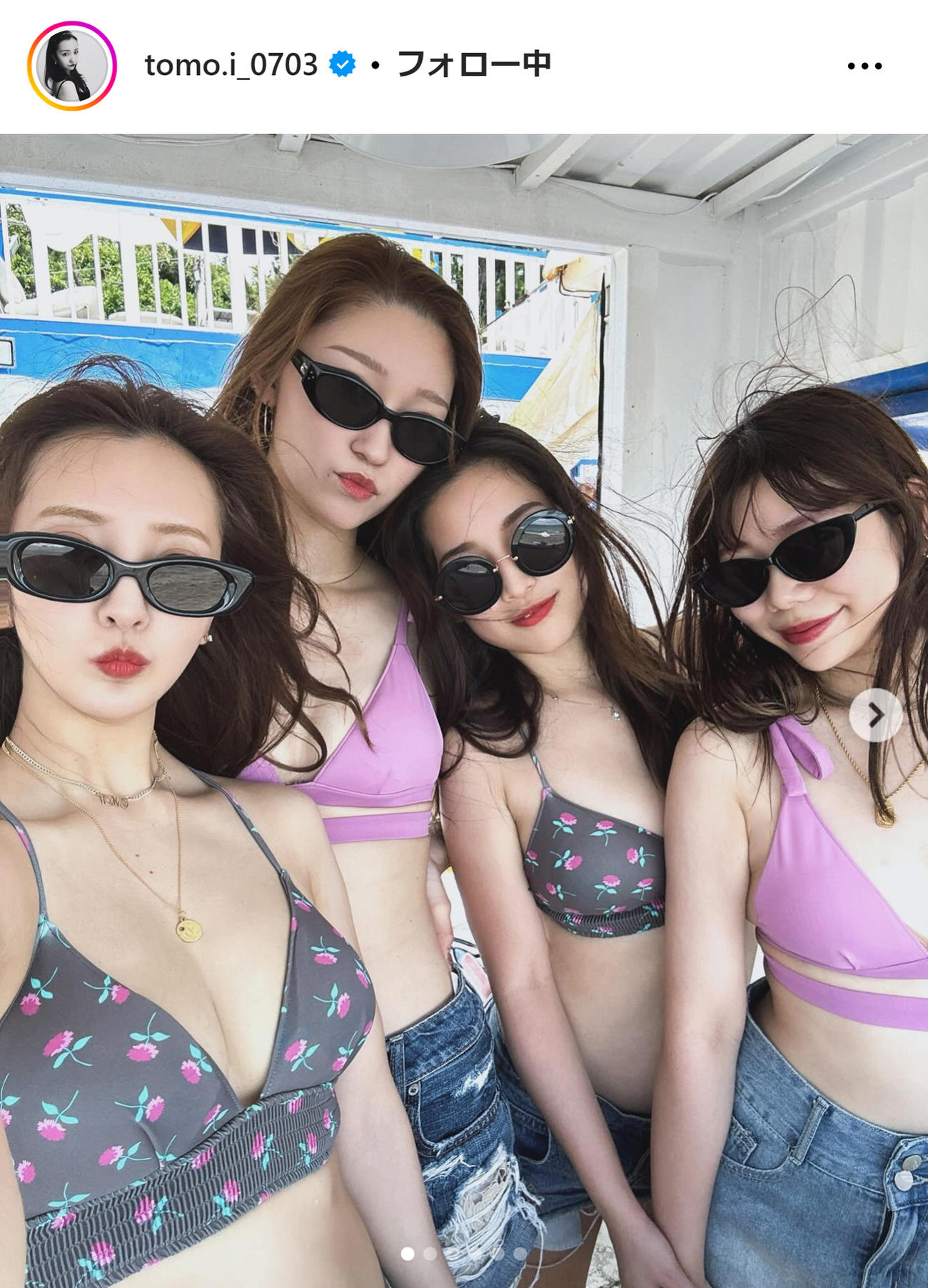 板野友美のインスタグラムから