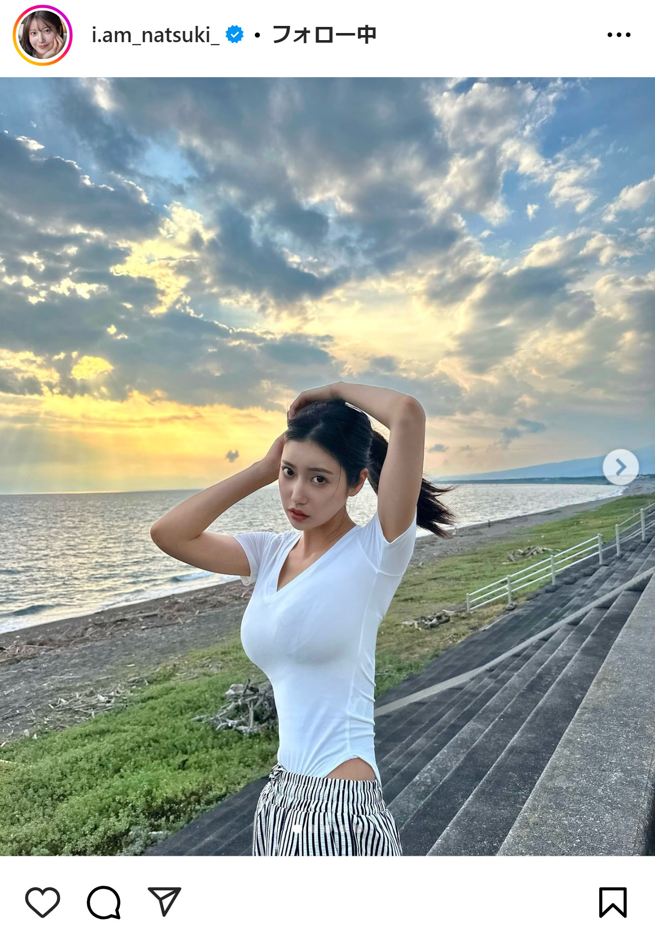 阿部なつきのインスタグラムから