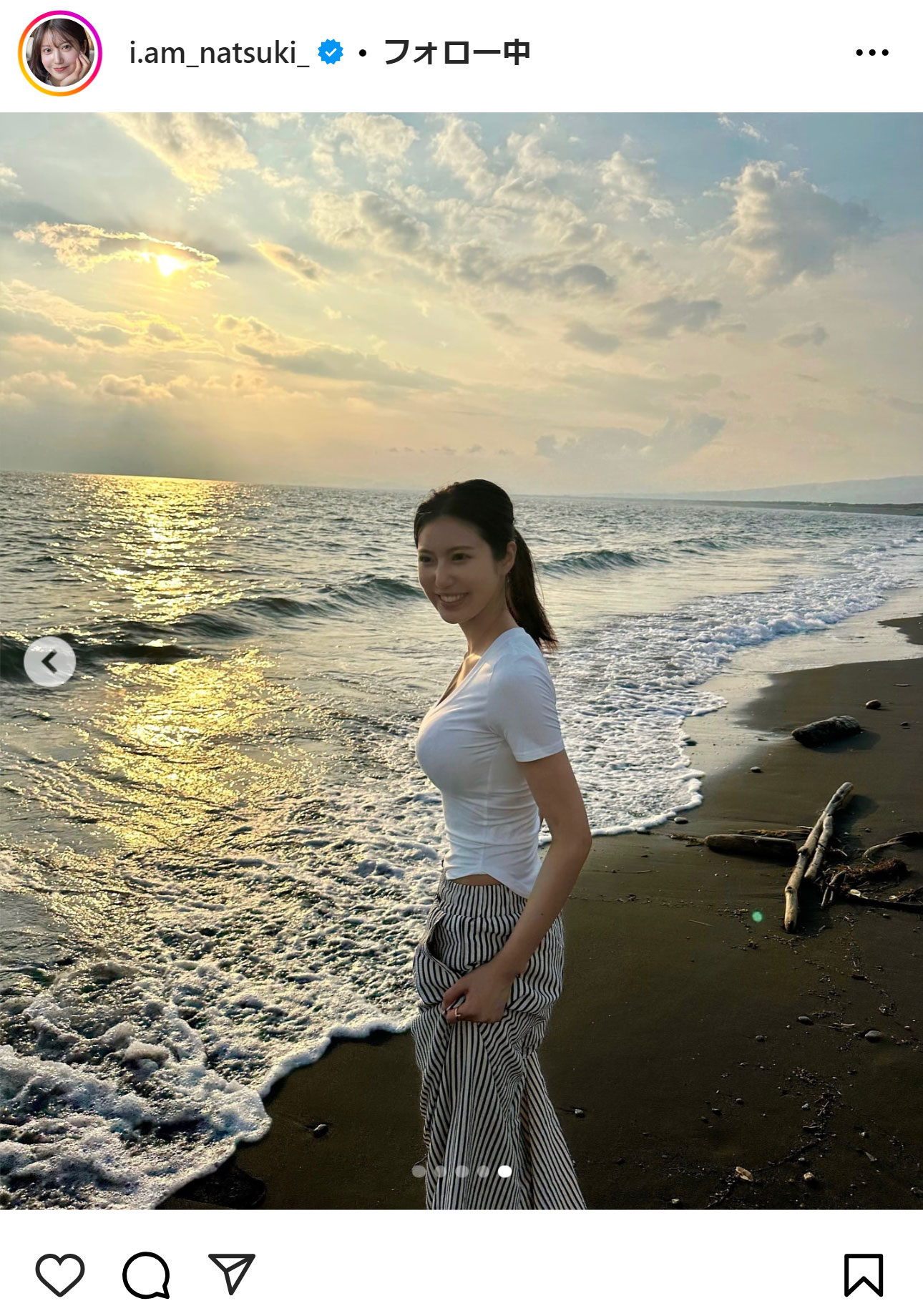 阿部なつきのインスタグラムから