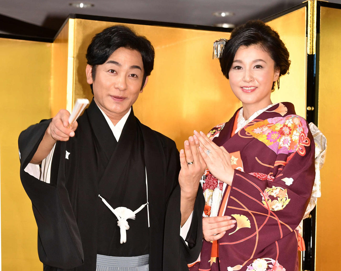 片岡愛之助（左）藤原紀香（2016年9月撮影）