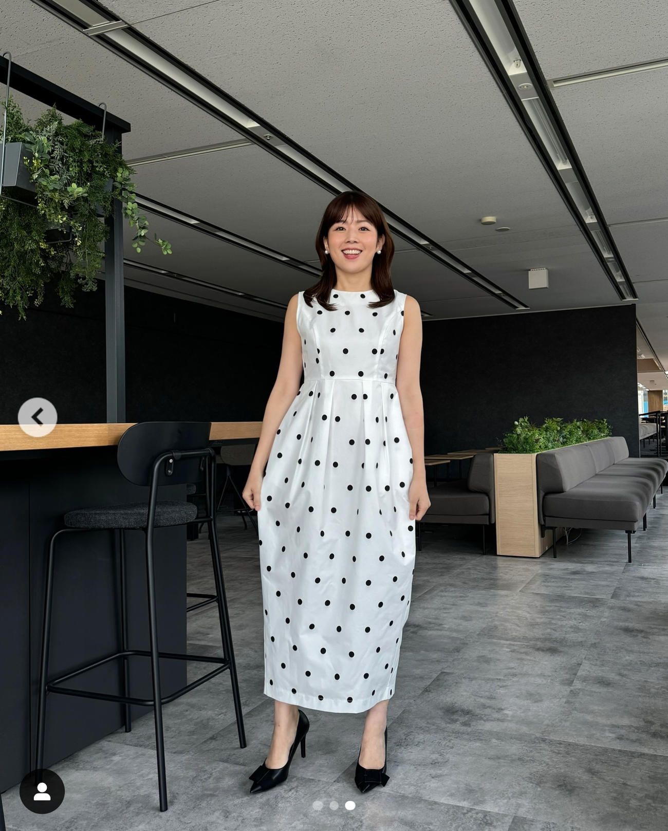 テレ朝田中萌アナのインスタグラムから