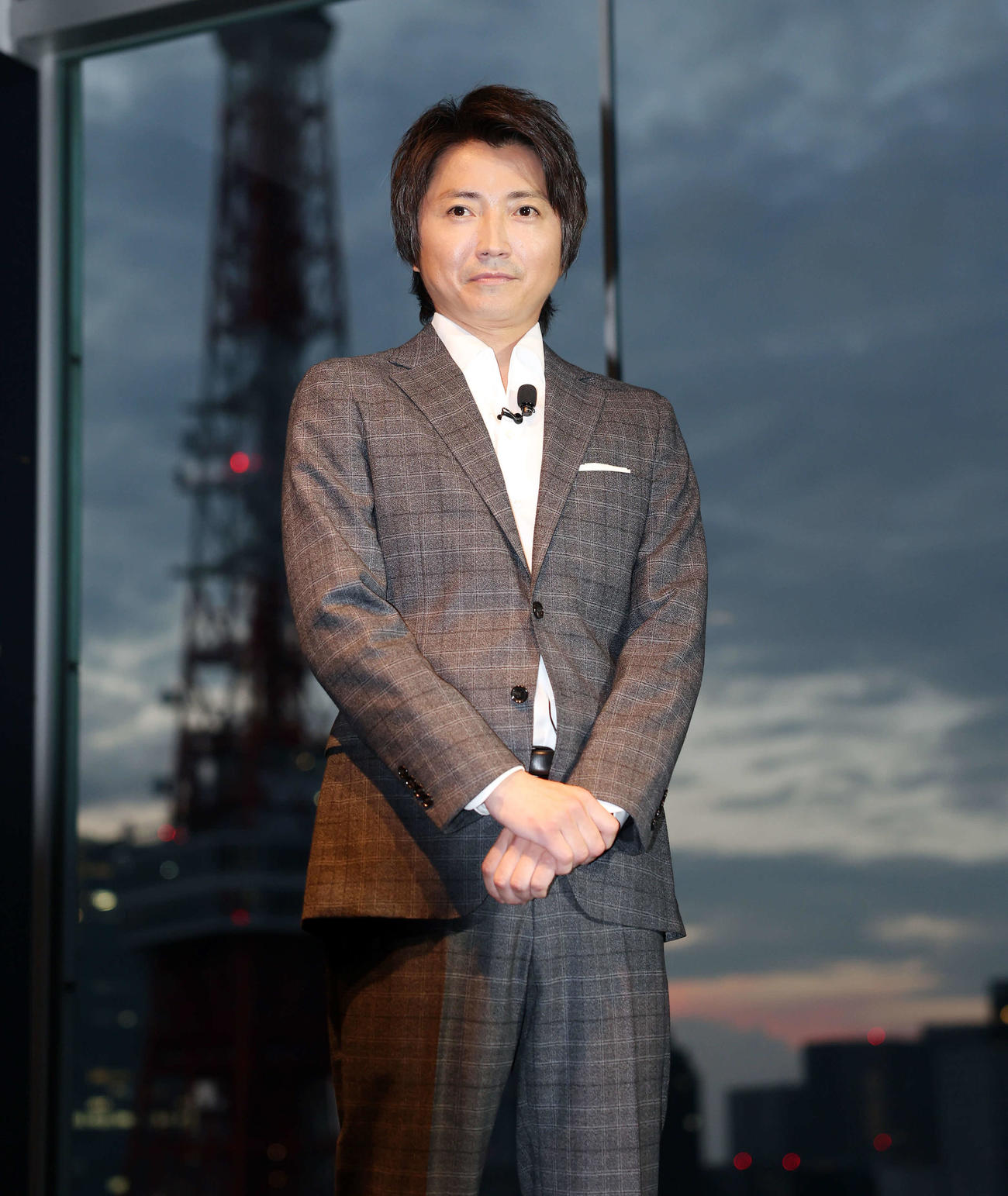 舞台「ハリー・ポッターと呪いの子」総観客数100万人突破記念イベントに登壇した藤原竜也（撮影・宮地輝）