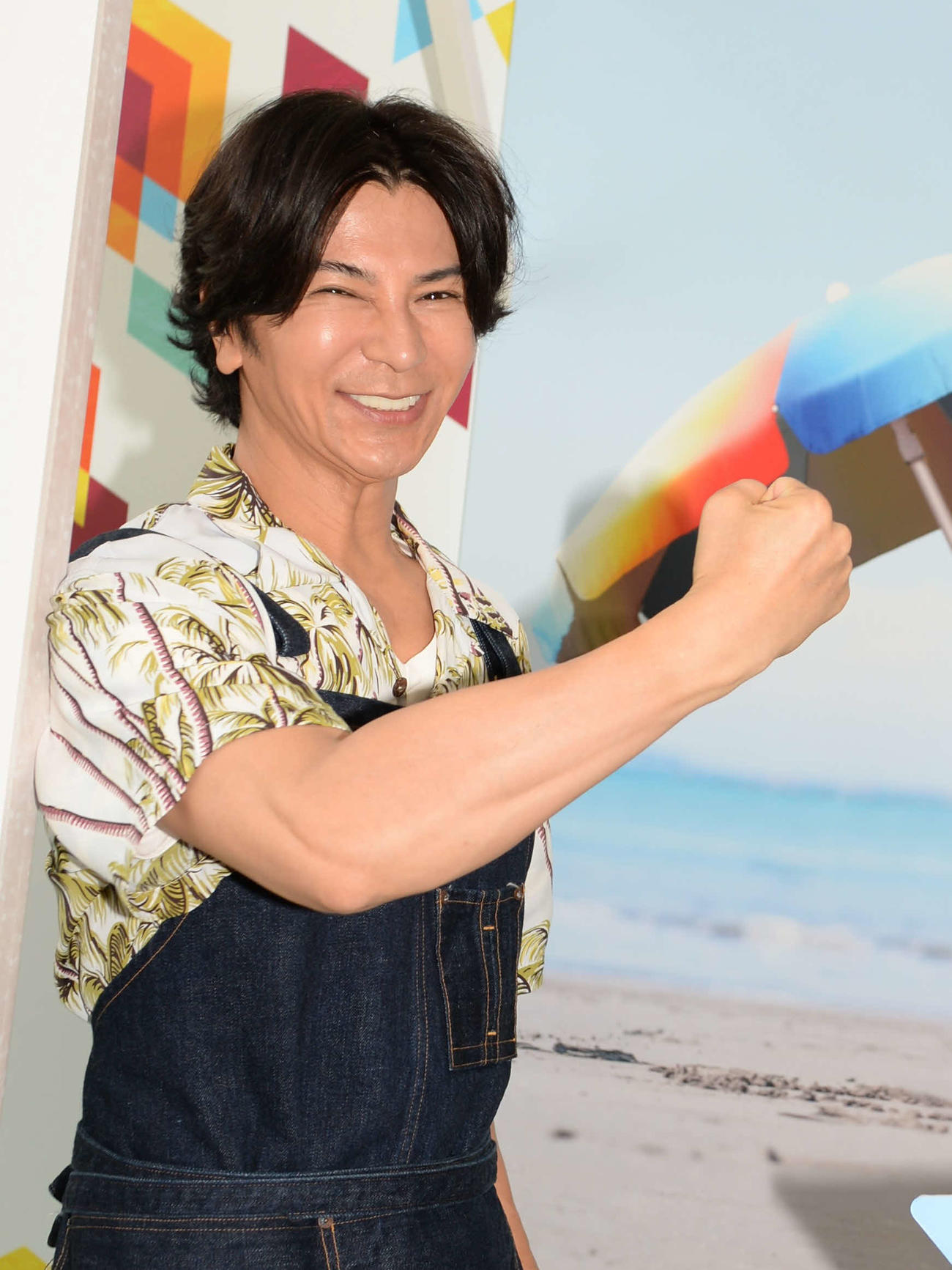 テレビ朝日の「サマステスペシャルコラボカフェ」で、一日店長になった武田真治