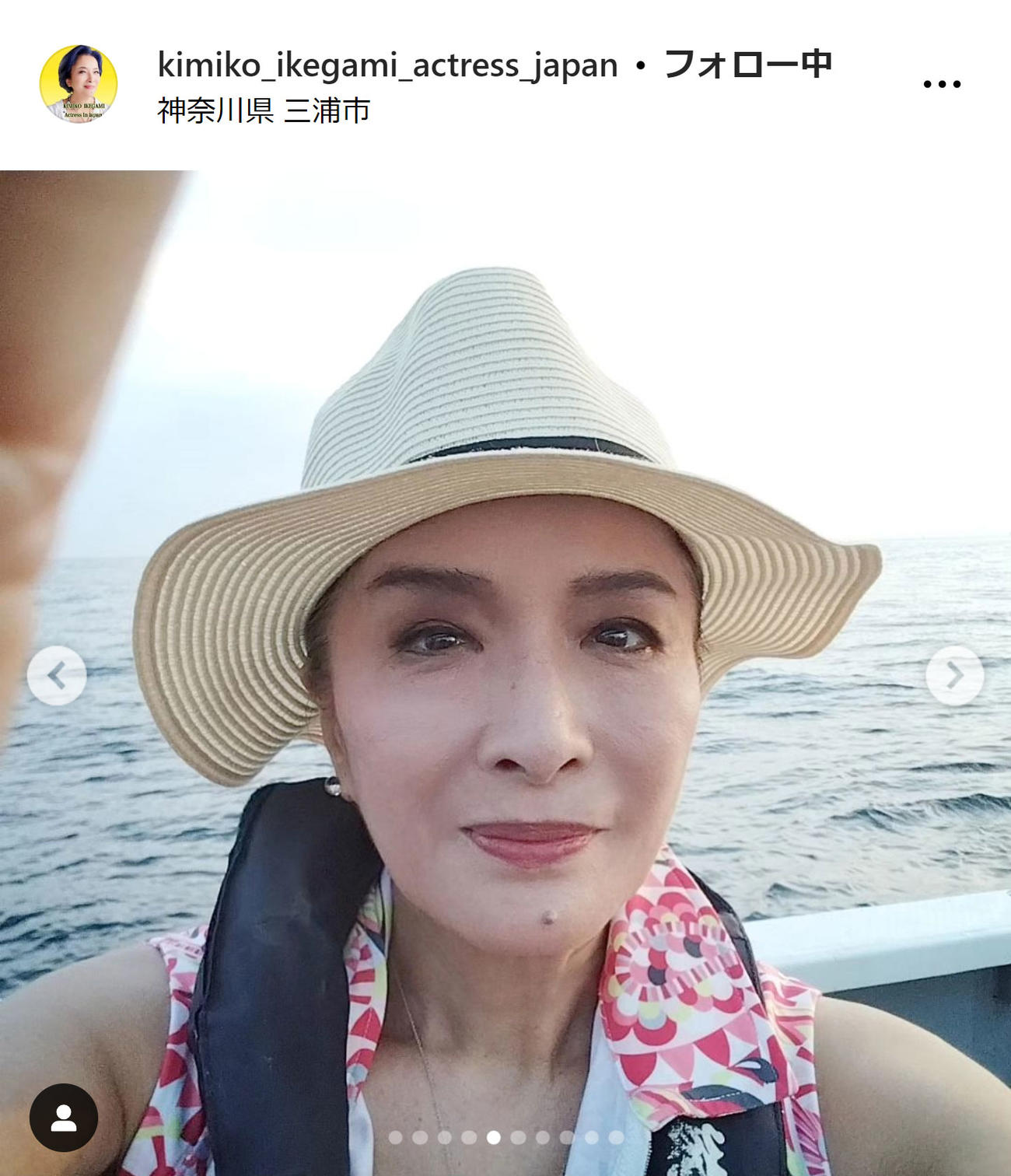 池上季実子のインスタグラムから