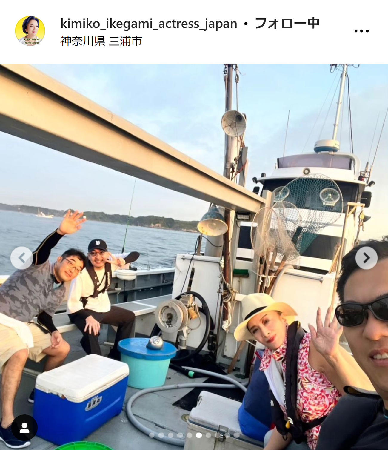 池上季実子のインスタグラムから