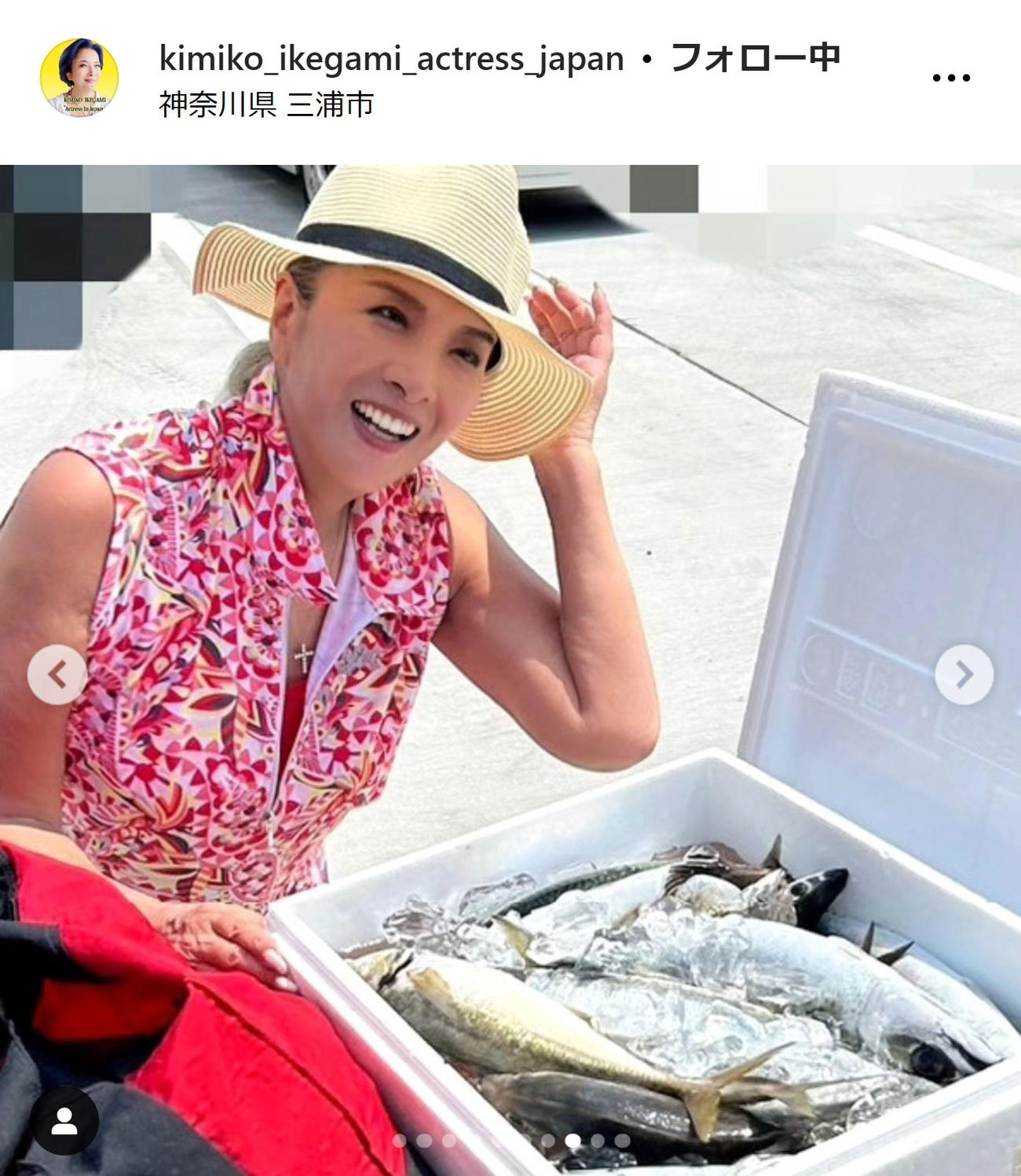 池上季実子のインスタグラムから